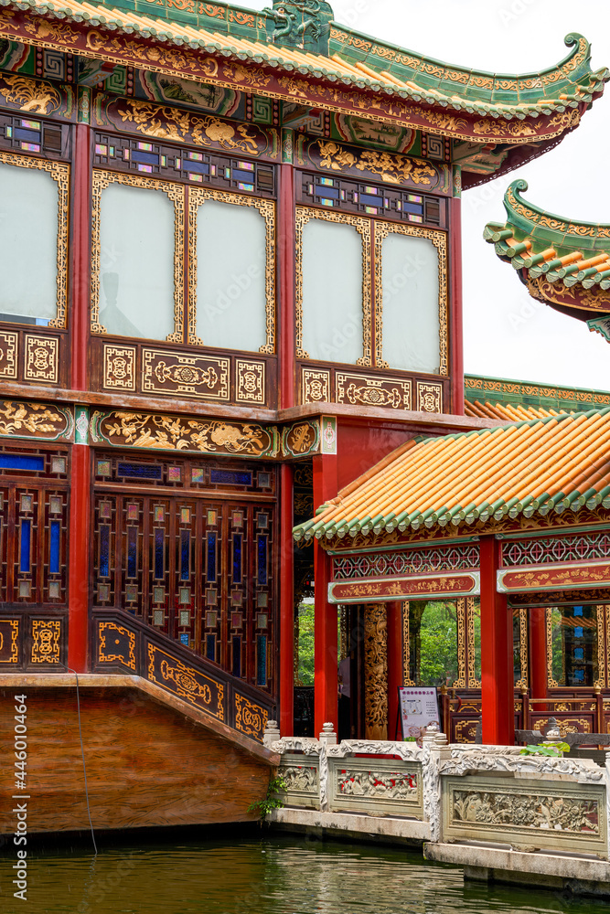 Baomo Garden, Lingnan Classical Garden Landscape in Guangzhou, China