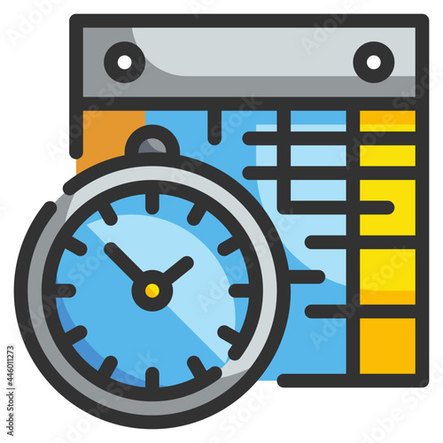 schedule line icon