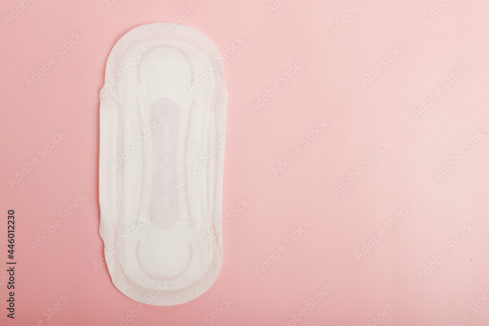 woman's compress on pink background woman's compress on pink background