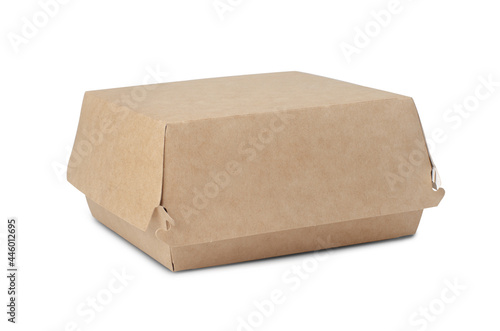 Takeaway burger box isolated © aperturesound