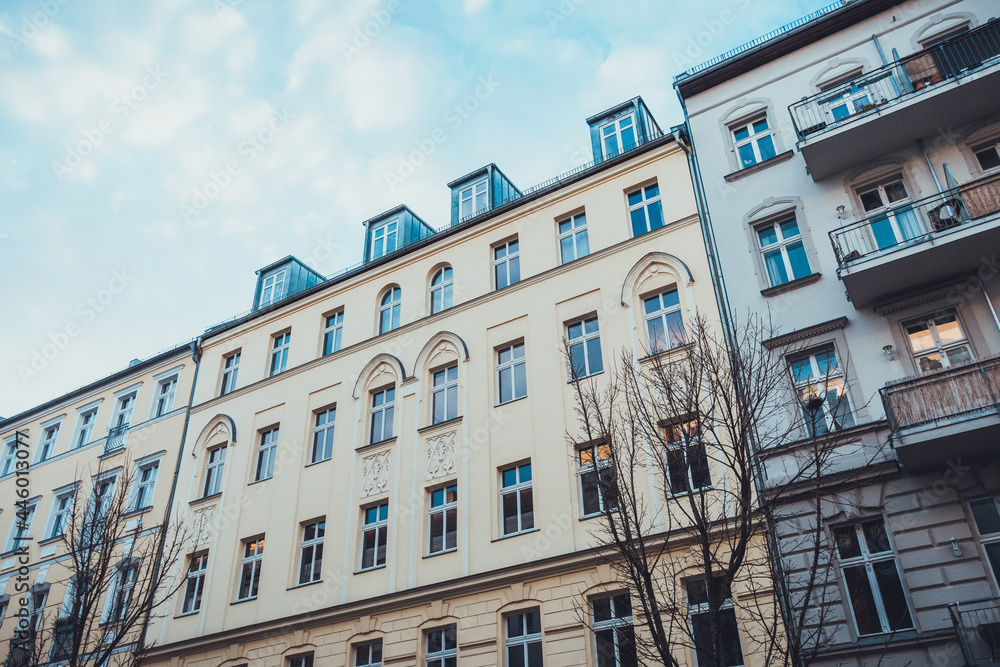 Fototapeta premium building at prenzlauer berg in vintage colors