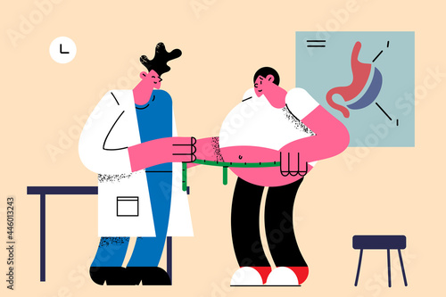Nutritionist and weight loss concept