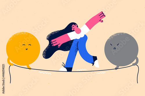 Emotional balance and harmony concept