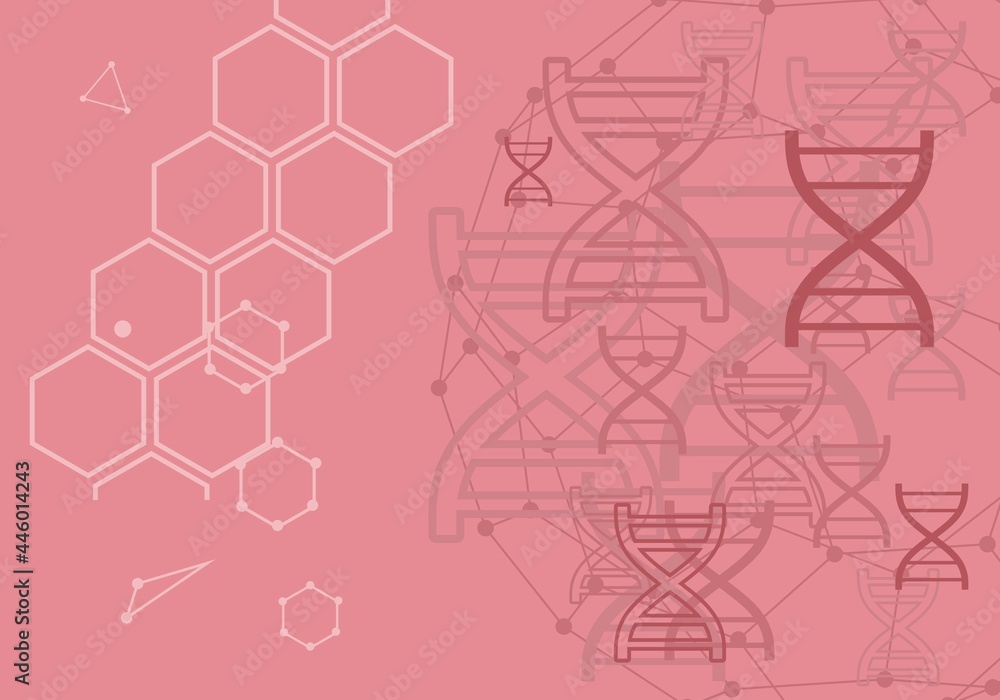 Concept of biochemistry with abstract dna symbol Concept of biochemistry with abstract dna symbol