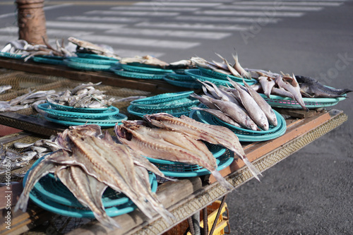 Wallpaper Mural MOKPO, KOREA, SOUTH - Jan 03, 2015: Dried fish in Marine Product Town, Mokpo City, South Korea Torontodigital.ca