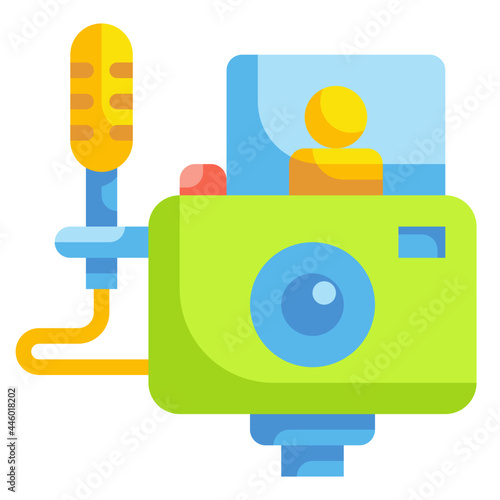 vlogs flat icon