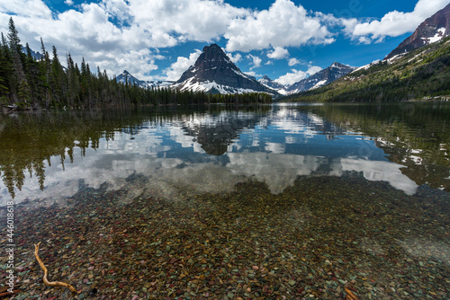Two Medicine Lake in Two Medicine an Area of Glacier National Park, Montana. photo