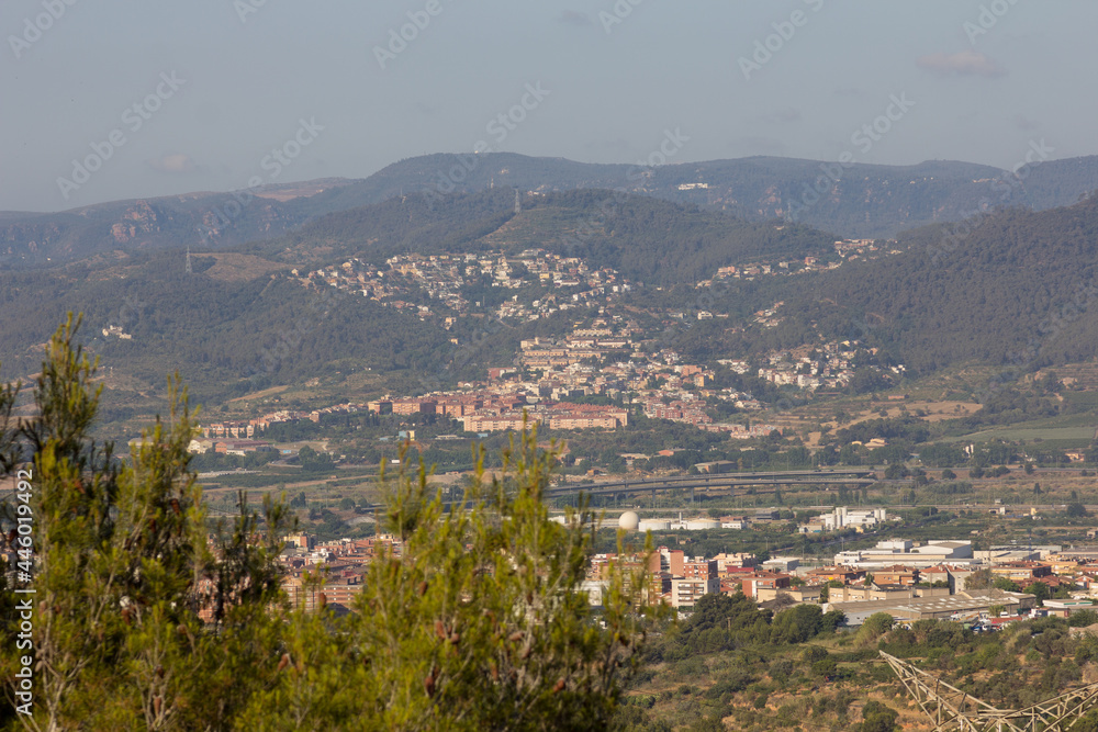 Villages from the mountains of Collcerola, Barcelona