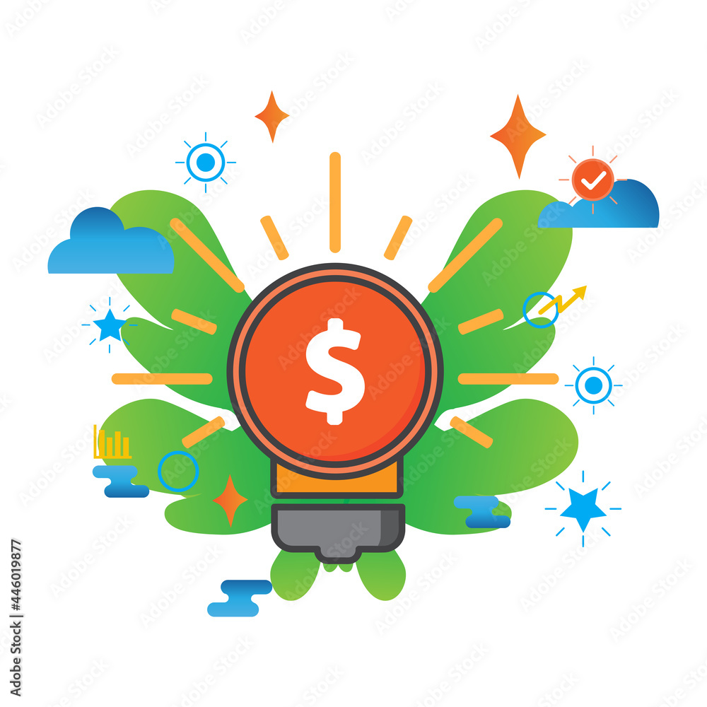 money illustration. Flat vector icon. can use for, icon design element,ui, web, mobile app. money illustration. Flat vector icon. can use for, icon design element,ui, web, mobile app.