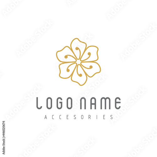 Beauty plumeria icon flowers design illustration Template