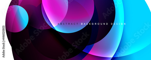 Foto Trendy simple fluid color gradient abstract background