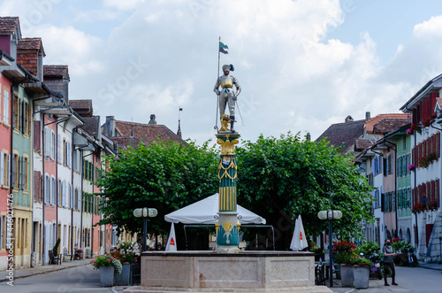 Fontaine du Vaillant, Le Landeron, Suisse