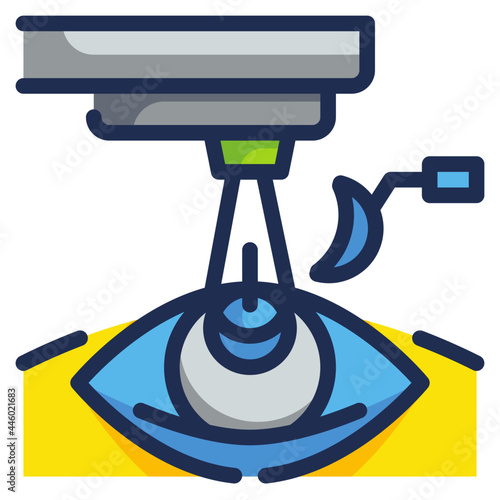 lasik line icon