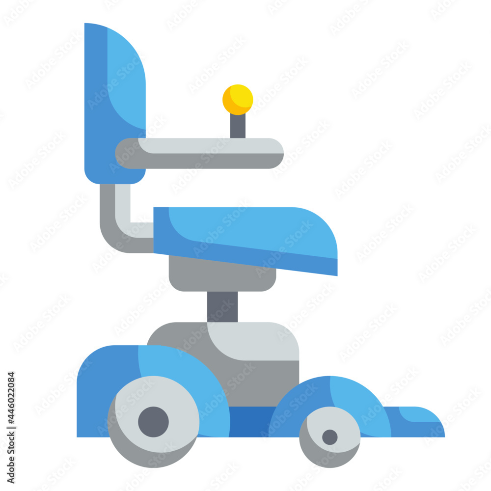 electric wheelchairs flat icon electric wheelchairs flat icon