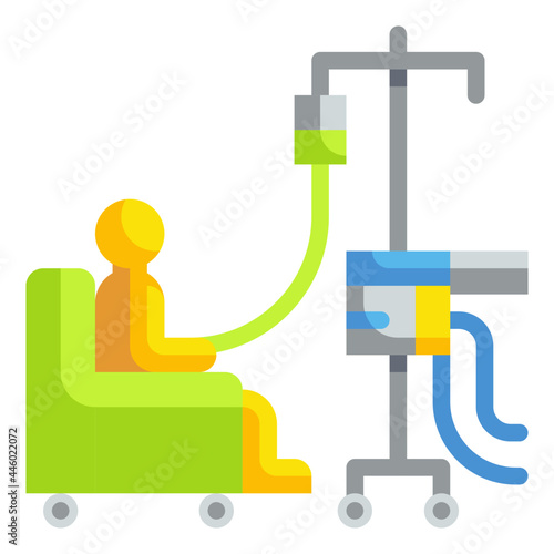 chemotherapy flat icon