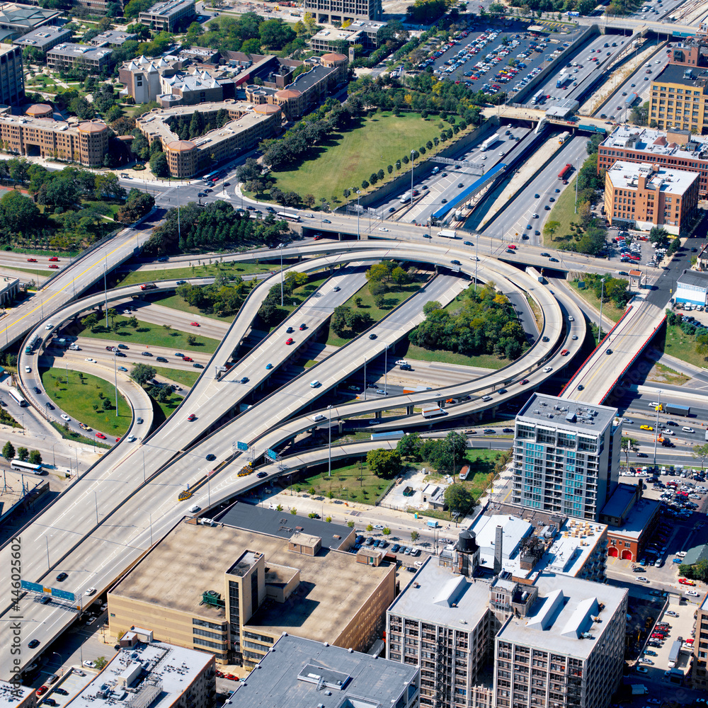 Highway intersection - Chicago - United States Highway intersection - Chicago - United States