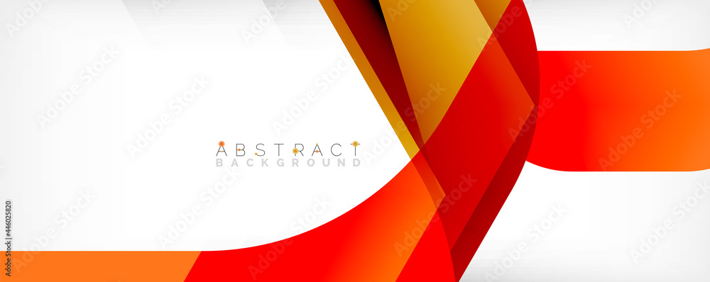 Minimal abstract background - color overlapping shapes on white with shadow lines. Vector Illustration For Wallpaper, Banner, Background, Landing Page Minimal abstract background - color overlapping shapes on white with shadow lines. Vector Illustration For Wallpaper, Banner, Background, Landing Page