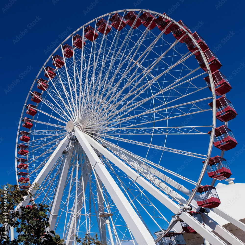Ferris wheel at Navy Pier in Chicago - USA
