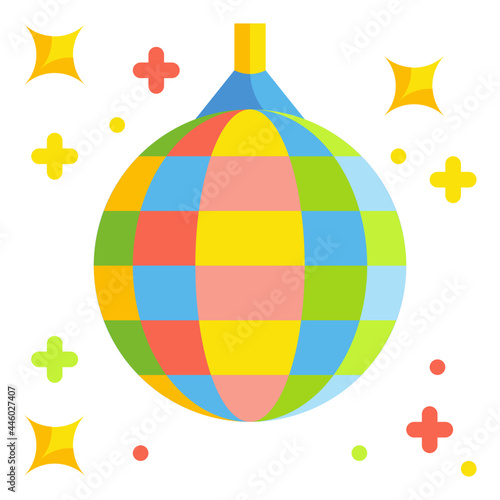 discoball flat icon