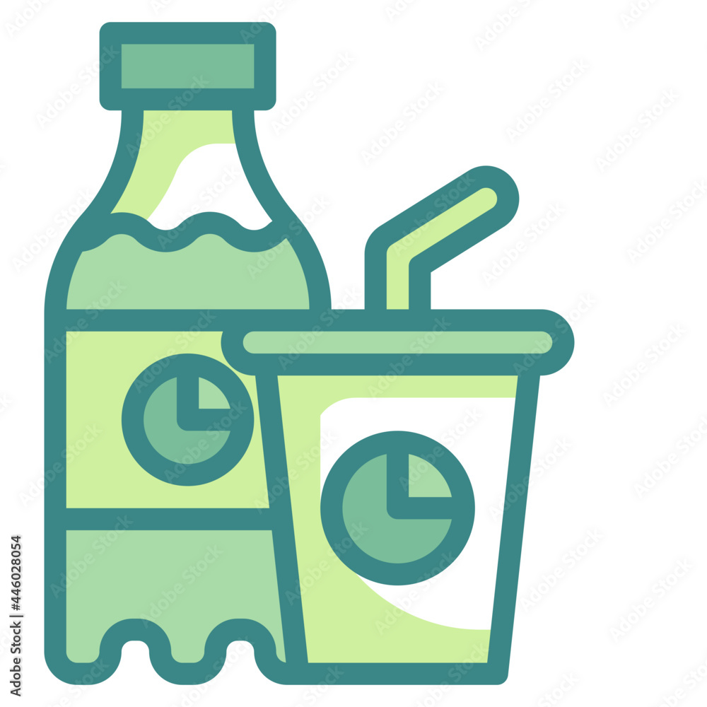 soda blue line icon soda blue line icon