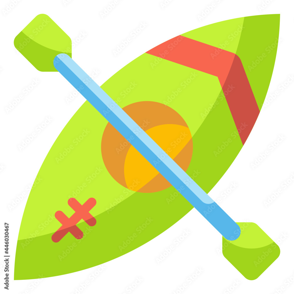 kayak flat icon kayak flat icon