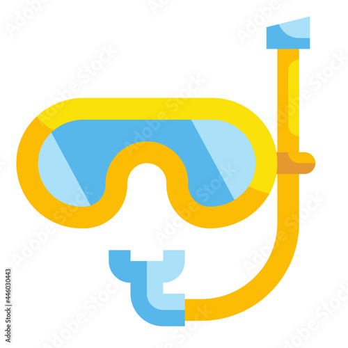 diving flat icon