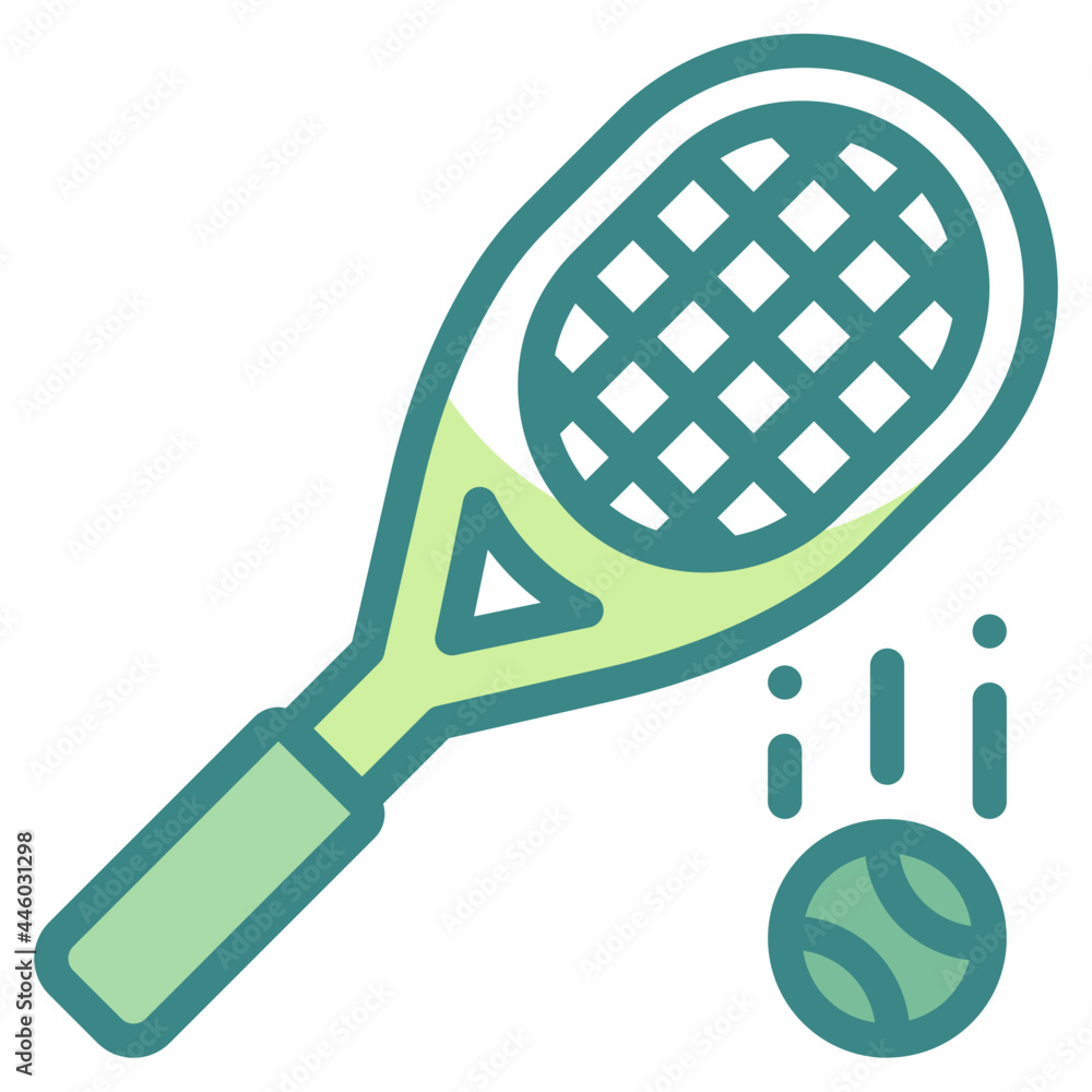 tennis blue line icon