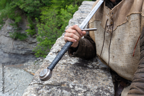 medieval weapons historical reenactments ancient battles photo