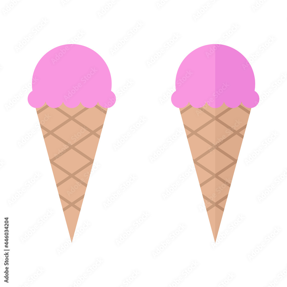 Ball ice cream icon Ball ice cream icon