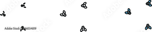 Valokuva Fruit fly icon , vector