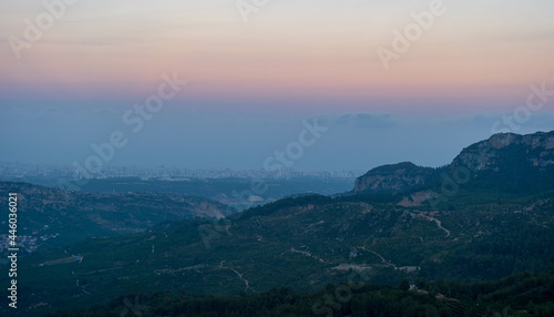 Beautiful view of the Merrsin City from FÄ±ndÄ±kpÄ±narÄ± in Mersin, Turkey photo