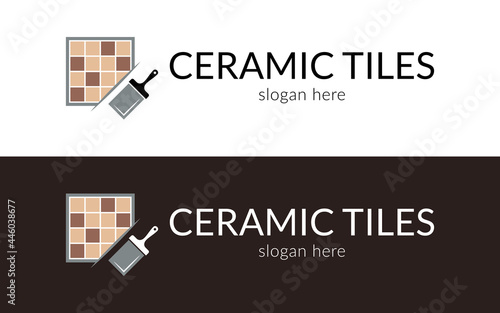 Creative mosaic tiles logo