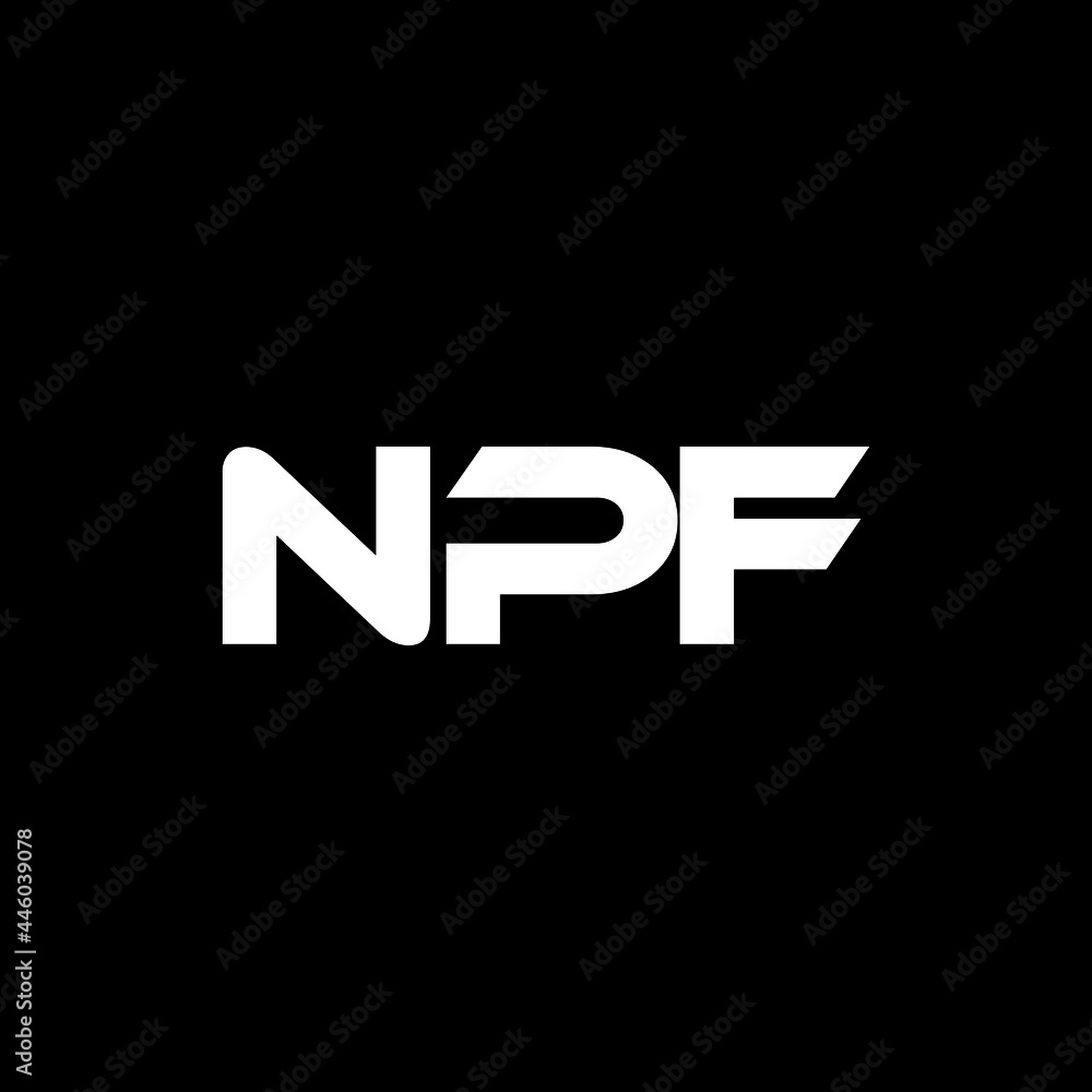 NPF letter logo design with black background in illustrator, vector logo modern alphabet font overlap style. calligraphy designs for logo, Poster, Invitation, etc. NPF letter logo design with black background in illustrator, vector logo modern alphabet font overlap style. calligraphy designs for logo, Poster, Invitation, etc.