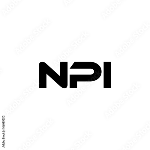 NPI letter logo design with white background in illustrator, vector logo modern alphabet font overlap style. calligraphy designs for logo, Poster, Invitation, etc.