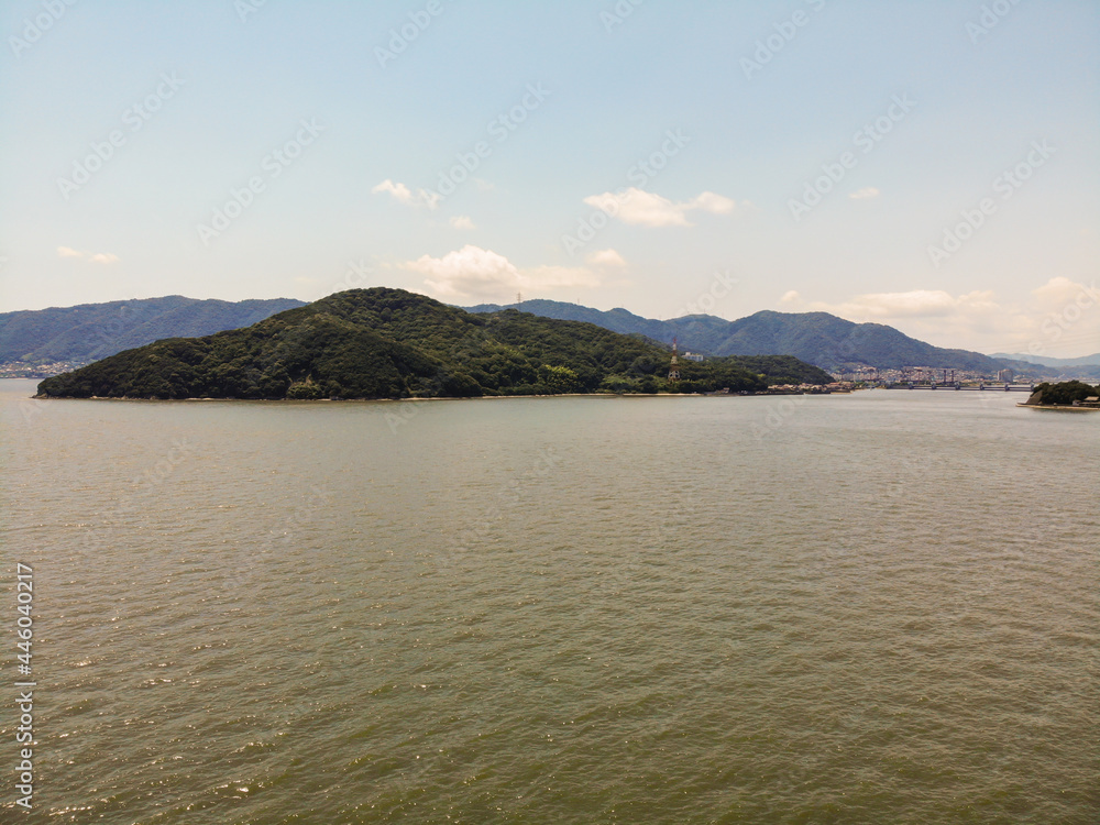 広島県福山市　芦田川河口の風景