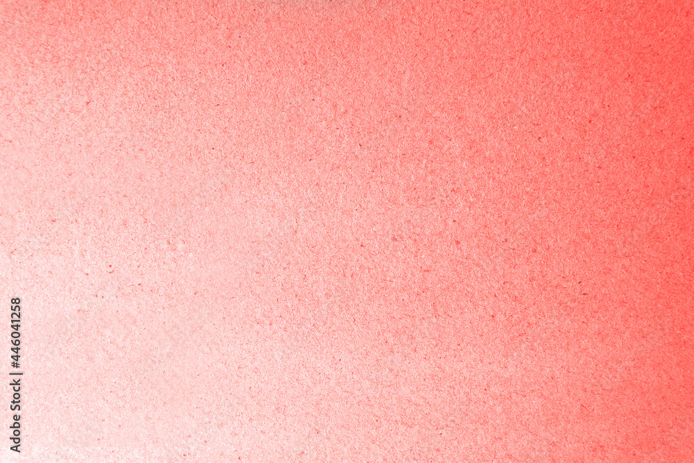 Fototapeta premium Colorful Coral color or pale red on rough cardboard box organic craft paper texture background 