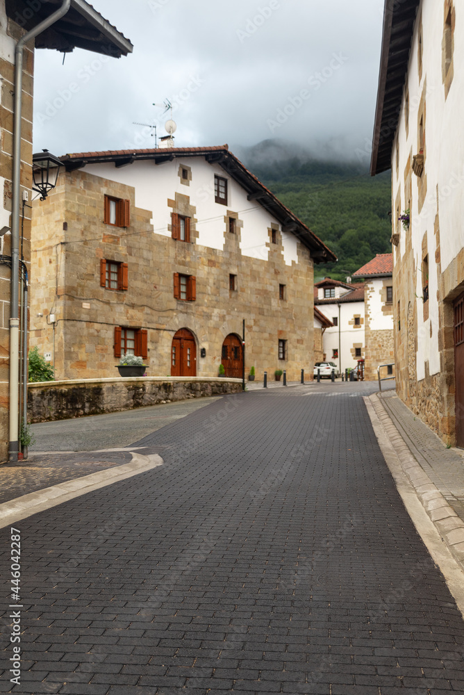 typical architecture from navarra spain