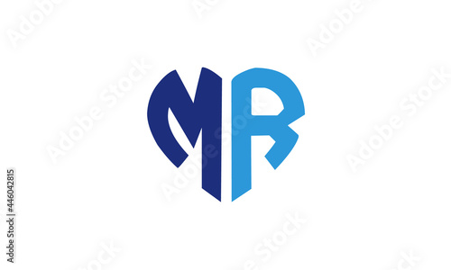 Monogram M and R letter mark logo design Luxury  simple  minimal  and elegant MR logo design. 