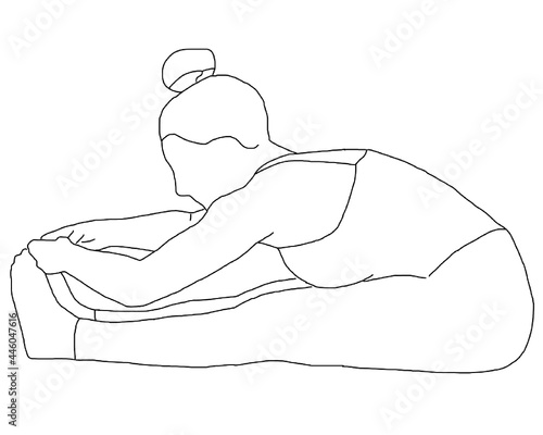 yoga, paschimottanasana, seated forward fold pose