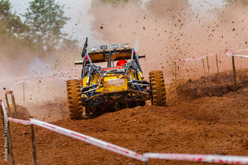 Buggy car in off road competition