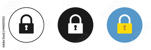 A set of locks. Vector illustration