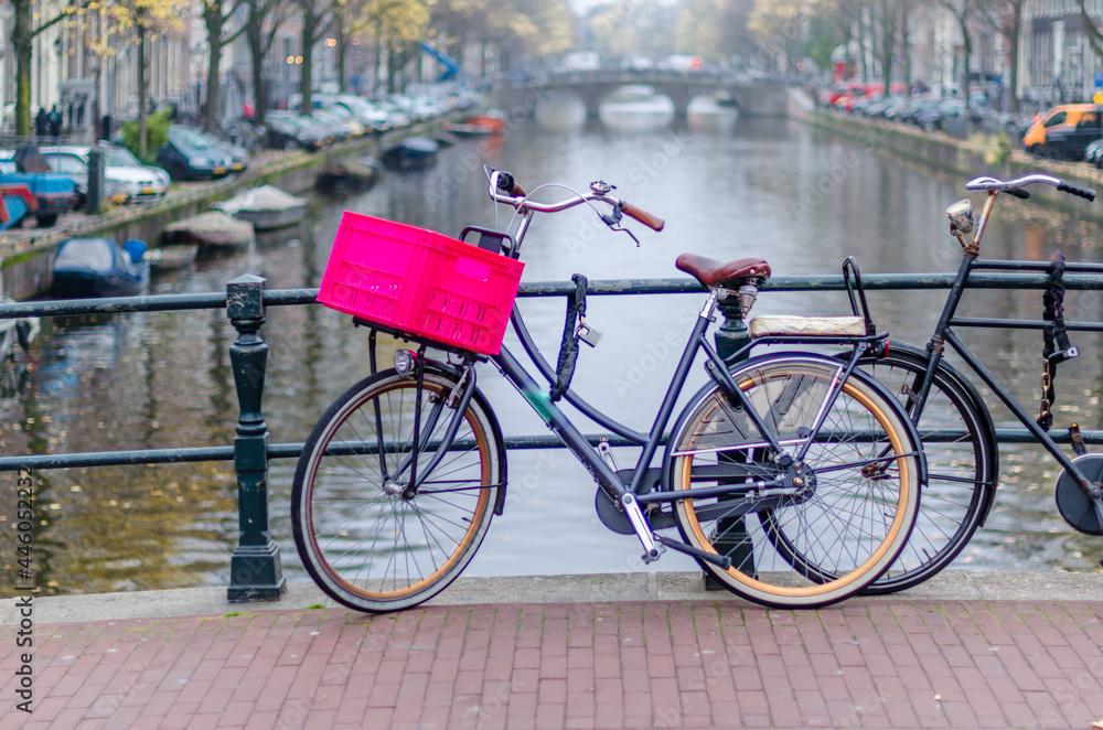 Bicycle in Amsterdam, the Netherlands