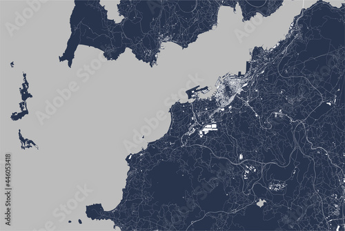 map of the city of Vigo, Spain