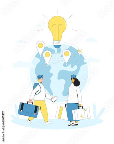 Brain drain. International migration.