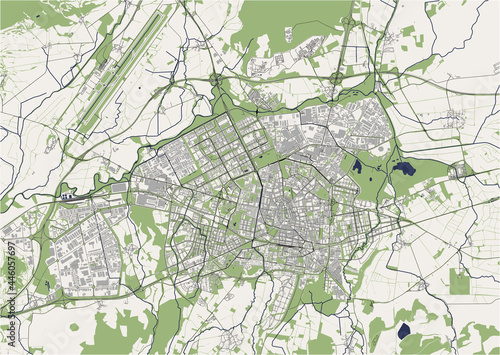 map of the city of Vitoria-Gasteiz, Spain