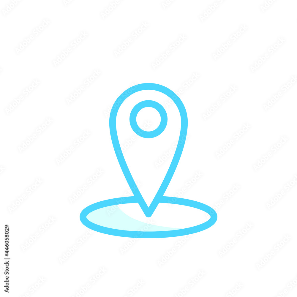 Illustration Vector Graphic of Pin Location icon Illustration Vector Graphic of Pin Location icon