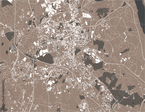 map of the city of Vila Nova de Gaia, Portugal