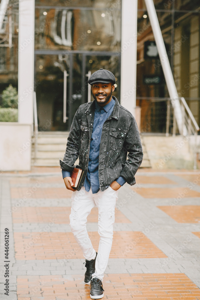 Outdoor portrait of an African business man Outdoor portrait of an African business man