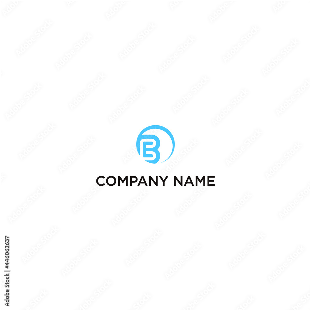 logo design features a stylized letter B in a perfectly rounded shape. The strokes rotate and flow freely to make the letter B. The smooth and soft visual appearance of the logo makes it look ele