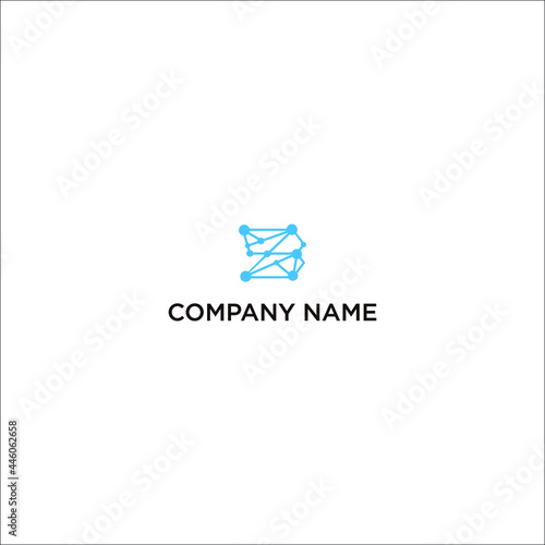 a technology look letter B with the bonds connect and form a strong connection in the form of a letter into design. Suitable for technology based companies.